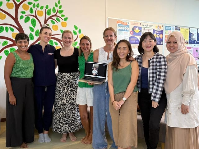 IBCLC with mother and newborn